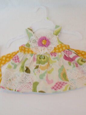 Peaches and Cream Boho Sleeveless Girls Dress Sumer Crochet Boutique 12m